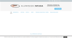 Desktop Screenshot of aluminios-infasa-madrid.com