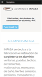Mobile Screenshot of aluminios-infasa-madrid.com